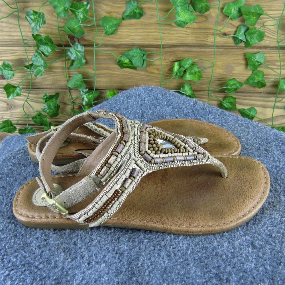 Nurture Women's  Gladiator Brown Leather Sz 9.5 Medium Gently Used‎ 2025